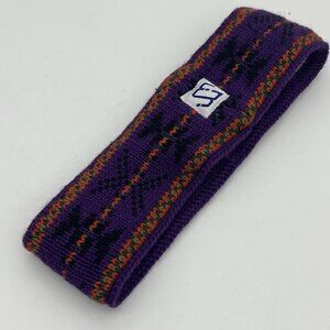 Vintage Murray Merkley Handmade Pure Virgin Wool Royal Purple Headband